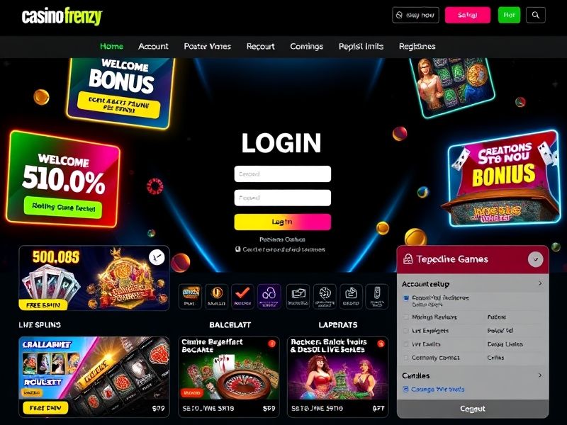 Welcome to Casino Frenzy Login – your ultimate destination for thrilling online casino games, exclusive bonuses, and secure real-money betting. Start playing now for the best gaming experience.